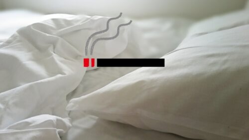 タバコ,ベッド